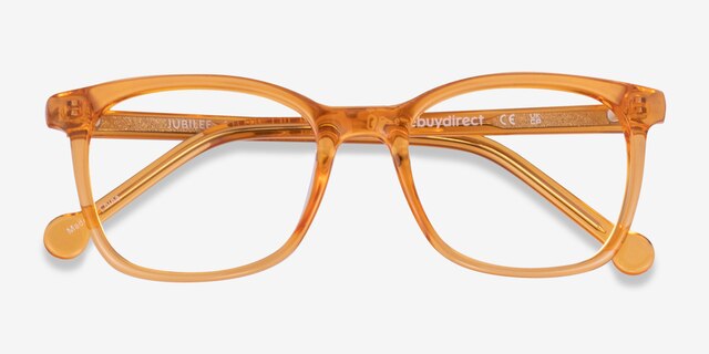 Jubilee Clear Brown PlasticEyeglass Frames from EyeBuyDirect, Closed View