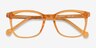 Jubilee Clear Brown PlasticEyeglass Frames from EyeBuyDirect, Closed View
