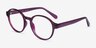 Eureka Purple PlasticEyeglass Frames from EyeBuyDirect, Angle View