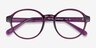 Eureka Purple PlasticEyeglass Frames from EyeBuyDirect, Closed View