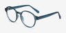 Eureka Blue PlasticEyeglass Frames from EyeBuyDirect, Angle View