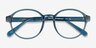 Eureka Blue PlasticEyeglass Frames from EyeBuyDirect, Closed View