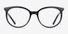 Hodgepodge Black PlasticEyeglass Frames from EyeBuyDirect, Front View
