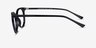 Hodgepodge Black PlasticEyeglass Frames from EyeBuyDirect, Side View