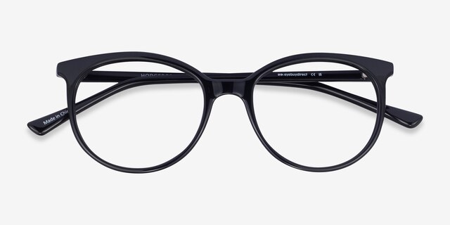 Hodgepodge Black PlasticEyeglass Frames from EyeBuyDirect, Closed View