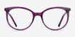 Hodgepodge Purple PlasticEyeglass Frames from EyeBuyDirect, Front View