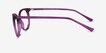 Hodgepodge Purple PlasticEyeglass Frames from EyeBuyDirect, Side View