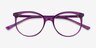 Hodgepodge Purple PlasticEyeglass Frames from EyeBuyDirect, Closed View