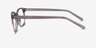 Hullabaloo Clear Gray PlasticEyeglass Frames from EyeBuyDirect, Side View