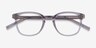 Hullabaloo Clear Gray PlasticEyeglass Frames from EyeBuyDirect, Closed View