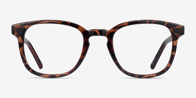 Hullabaloo Tortoise PlasticEyeglass Frames from EyeBuyDirect, Front View