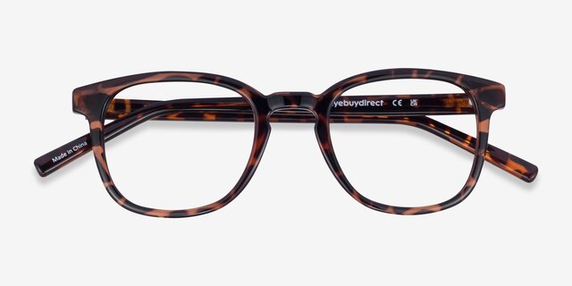 Hullabaloo Tortoise PlasticEyeglass Frames from EyeBuyDirect, Closed View