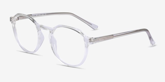 Chichi Clear PlasticEyeglass Frames from EyeBuyDirect, Angle View