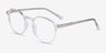 Chichi Clear PlasticEyeglass Frames from EyeBuyDirect, Angle View