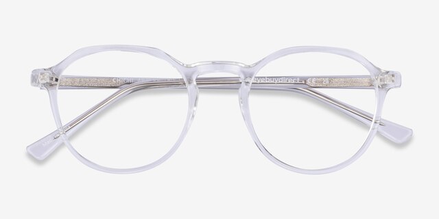 Chichi Clear PlasticEyeglass Frames from EyeBuyDirect, Closed View