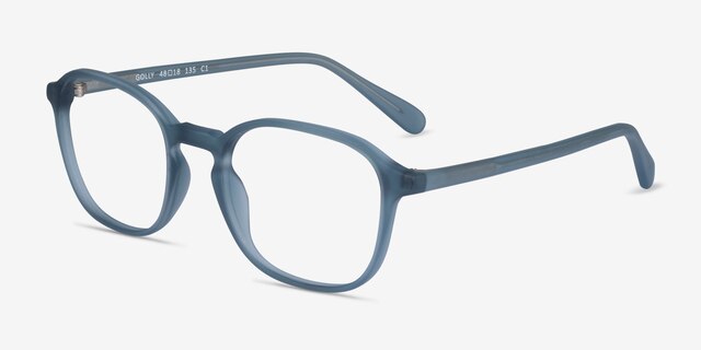 Golly Blue Green PlasticEyeglass Frames from EyeBuyDirect, Angle View