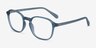 Golly Blue Green PlasticEyeglass Frames from EyeBuyDirect, Angle View