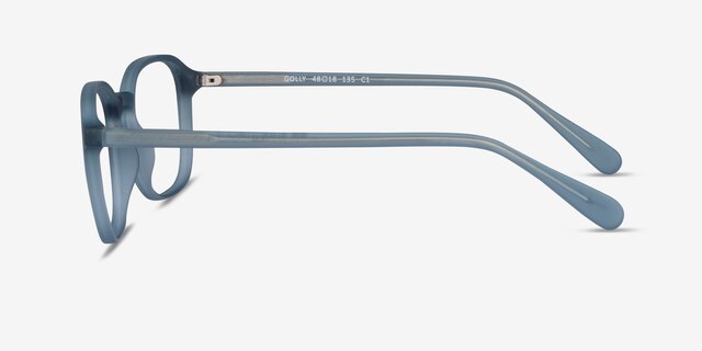 Golly Blue Green PlasticEyeglass Frames from EyeBuyDirect, Side View