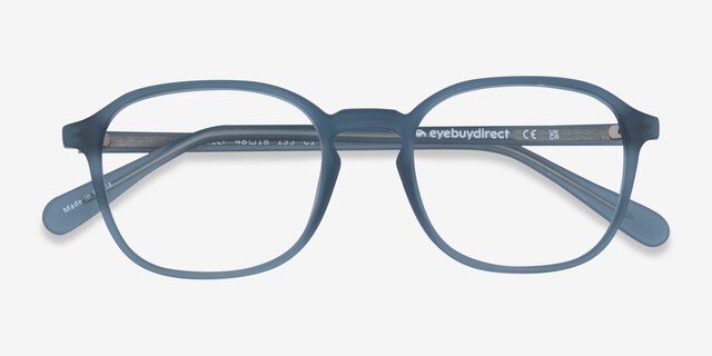 Golly Blue Green PlasticEyeglass Frames from EyeBuyDirect, Closed View