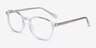 Golly Clear PlasticEyeglass Frames from EyeBuyDirect, Angle View