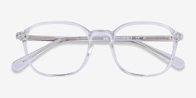 Golly Clear PlasticEyeglass Frames from EyeBuyDirect, Closed View