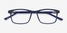 Gazebo Bleu PlastiqueMontures de lunettes de vue d'EyeBuyDirect, Vue Rapprochée