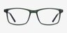 Gazebo Clear Green PlasticEyeglass Frames from EyeBuyDirect, Front View