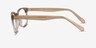 Skedaddle Clear Champagne PlasticEyeglass Frames from EyeBuyDirect, Side View
