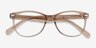 Skedaddle Clear Champagne PlasticEyeglass Frames from EyeBuyDirect, Closed View
