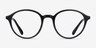 Grommet Black PlasticEyeglass Frames from EyeBuyDirect, Front View