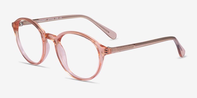 Grommet Clear Champagne PlasticEyeglass Frames from EyeBuyDirect, Angle View