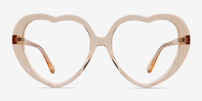 Suki Crystal Brown Acetate Eyeglass Frames from EyeBuyDirect