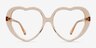 Suki Crystal Brown AcetateEyeglass Frames from EyeBuyDirect, Front View