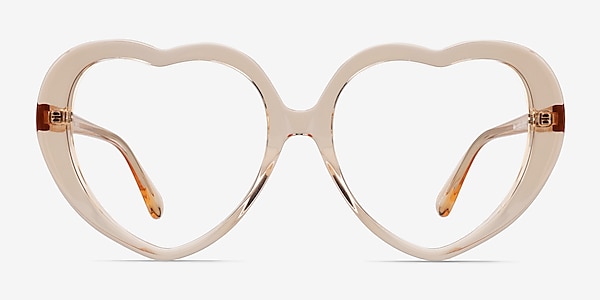 Suki Crystal Brown Acetate Eyeglass Frames