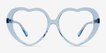Suki Crystal Blue AcetateEyeglass Frames from EyeBuyDirect, Front View