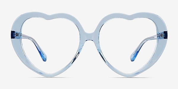 Suki Crystal Blue Acetate Eyeglass Frames