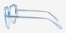 Suki Crystal Blue AcetateEyeglass Frames from EyeBuyDirect, Side View