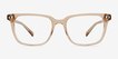 Esme Crystal Brown AcetateEyeglass Frames from EyeBuyDirect, Front View
