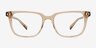 Esme Crystal Brown AcetateEyeglass Frames from EyeBuyDirect, Front View