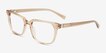 Esme Crystal Brown AcetateEyeglass Frames from EyeBuyDirect, Angle View