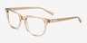 Esme Crystal Brown AcetateEyeglass Frames from EyeBuyDirect, Angle View