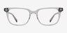 Esme Crystal Gray AcetateEyeglass Frames from EyeBuyDirect, Front View