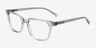 Esme Crystal Gray AcetateEyeglass Frames from EyeBuyDirect, Angle View