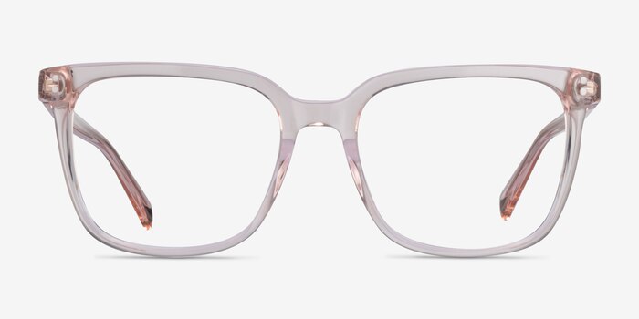 Amia Crystal Pink Acetate Eyeglass Frames from EyeBuyDirect