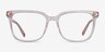 Amia Crystal Pink AcetateEyeglass Frames from EyeBuyDirect, Front View