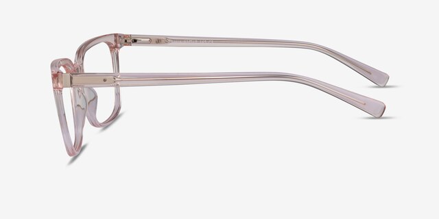 Amia Crystal Pink AcetateEyeglass Frames from EyeBuyDirect, Side View
