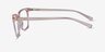 Amia Crystal Pink AcetateEyeglass Frames from EyeBuyDirect, Side View