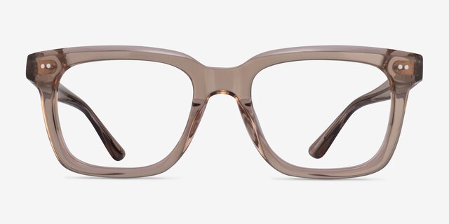 Kenna Crystal Brown AcetateEyeglass Frames from EyeBuyDirect, Front View