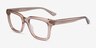 Kenna Crystal Brown AcetateEyeglass Frames from EyeBuyDirect, Angle View