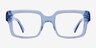 Mason Crystal Blue AcetateEyeglass Frames from EyeBuyDirect, Front View